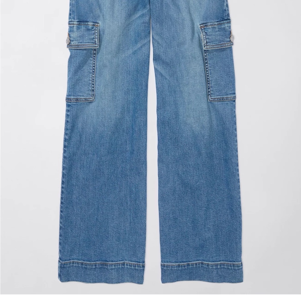 American Eagle Outfitters Blue Wide Leg Jeans